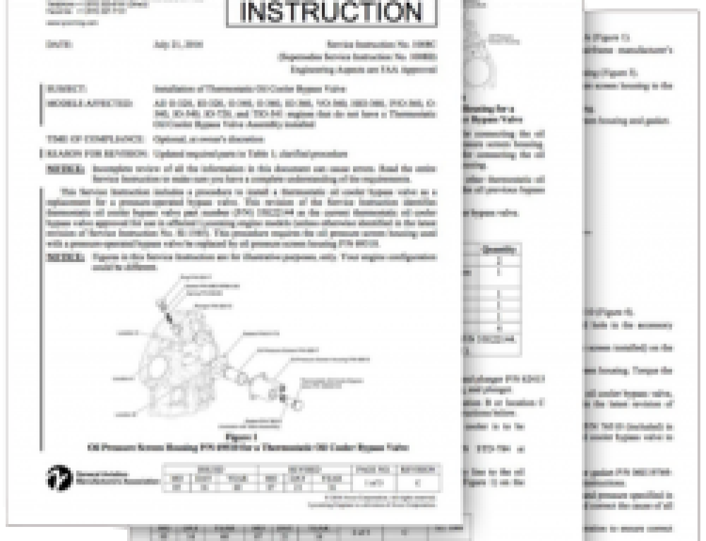 Service Bulletin 369M (SB369) Aero Atelier CM, Inc.