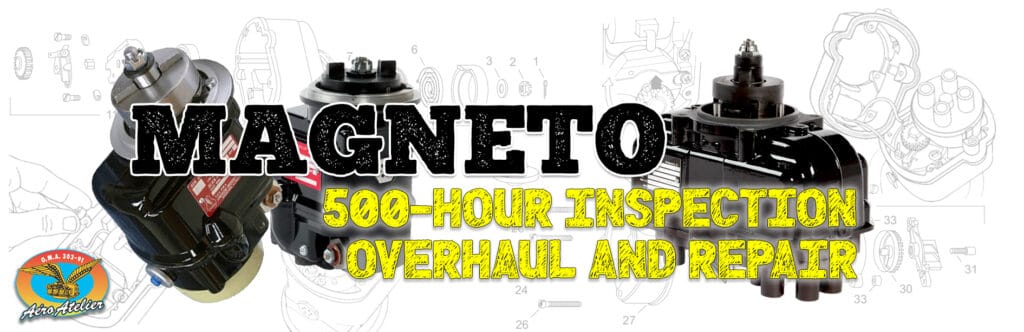 Inspection réparation et révision de magnétos: 500 heures, révision complète, réparation et échange chez Aéro Atelier
