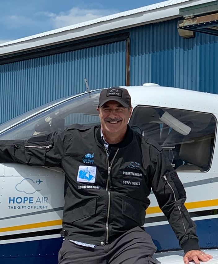 Ed Johnston earned his private license in 1976 and has garnered close to 30 years of flying experience. He has utilized his experience to help bring many people to their destinations for health services including surgeries. Photo courtesy Hope Air.