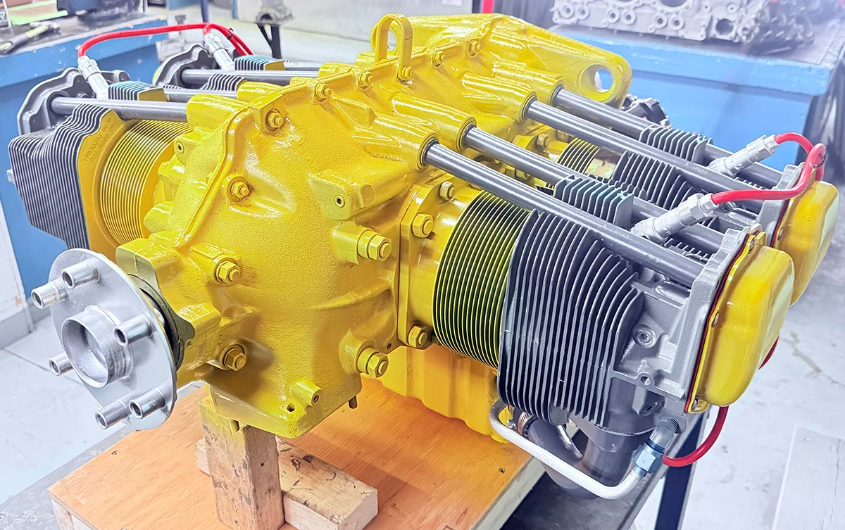 Custom aircraft engine finish